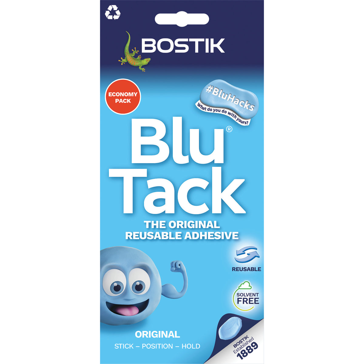 TACK, Bostik Blu Tack, Economy Pack, Pack of, 12 – ESPO International