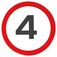 4mph SPEED RESTRICTION SIGN, Each