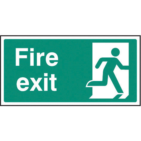 FIRE EXIT SIGNS, Plain - No Arrow - Final exit, 300 x 150mm, Each