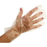 DISPOSABLE INDUSTRIAL GLOVES, Polythene, Powder Free, Clear, Large, Pack of 100