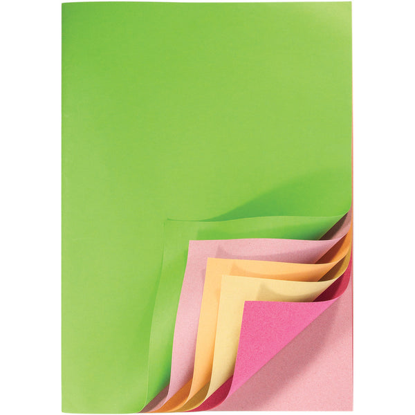 SCRAP BOOKS, Manilla Cover, Assorted Pastel Pages, A4+, Pack of, 50