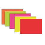 PAPER, COPIER, Fluorescent Paper Assorted, Pack of, 100 sheets