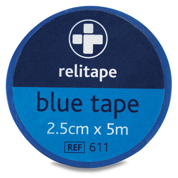 TAPES & STRAPPINGS, BLUE DETECTABLE TAPE, 25mm x 5m , Each