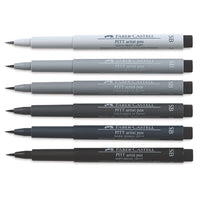 PIGMENT LINERS, Grey, Faber-Castell India Ink, Pack of, 6