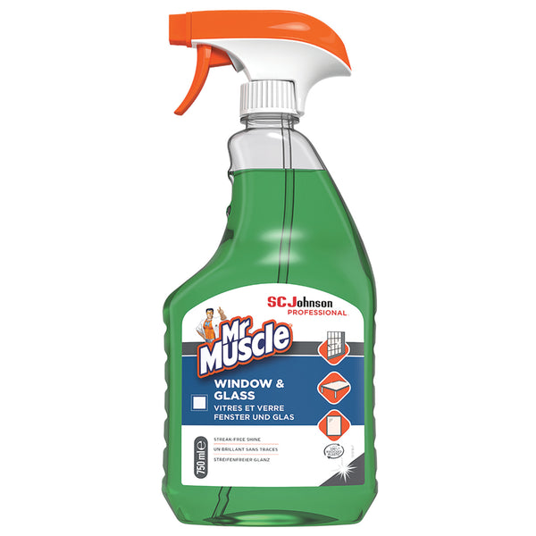 CLEANERS, Mr Muscle Window & Glass, Case of 6 x 750ml