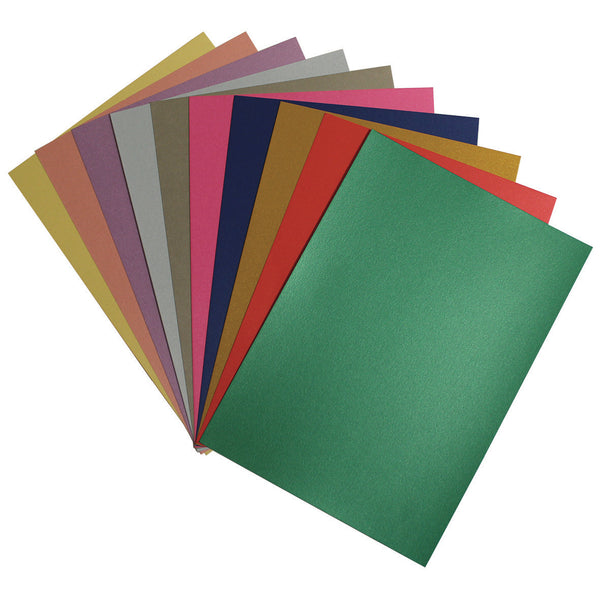 PEARLESCENT CARD, Pack of, 5 x 10 sheets