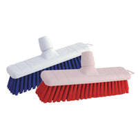 FLAT SWEEPING BROOMS, Soft PVC, 300mm (12in) , Red, Each