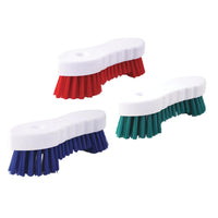SCRUBBING BRUSHES, Double Wing Polyester, 200mm (8in), Red, Each