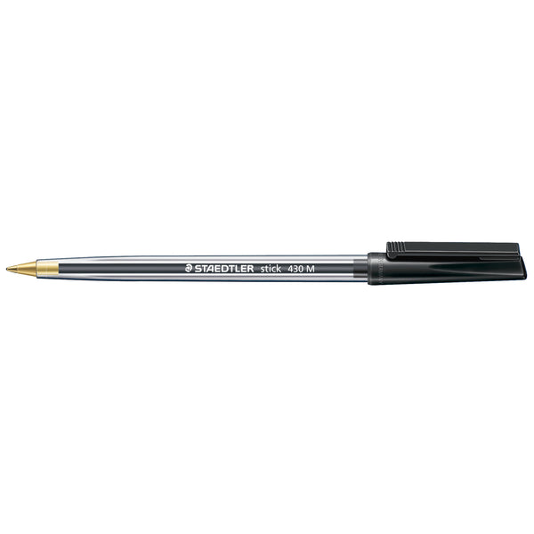 Ballpoint Pens, STAEDTLER Stick, Black, Pack of 10