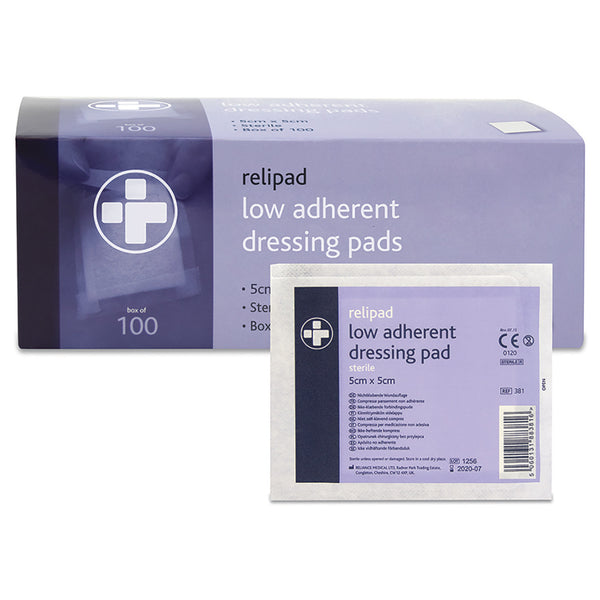 FIRST AID, WOUND DRESSINGS, 50 x 50mm, Box of 100