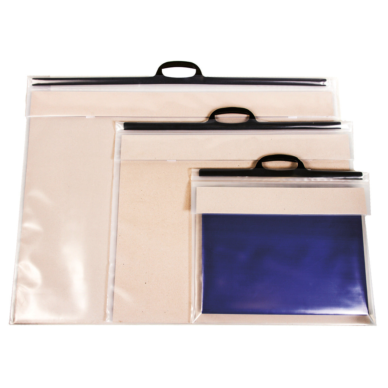 Plastic Art Portfolio Folder Portable Folder Bag With Zipper - Temu