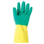 CHEMICAL RESISTANT GLOVES, HEAVY WEIGHT, Ansell - AlphaTec 87-900, Small, Pair