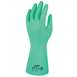 CHEMICAL RESISTANT GLOVES, HEAVY WEIGHT, Ansell AlphaTec SolVex 37-695, Small (8), Pair