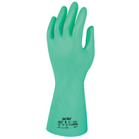 CHEMICAL RESISTANT GLOVES, HEAVY WEIGHT, Ansell AlphaTec SolVex 37-695, Medium (9), Pair