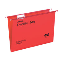 FILES, SUSPENSION, POLYPROPYLENE, Standard Capacity, Red, Box of, 25