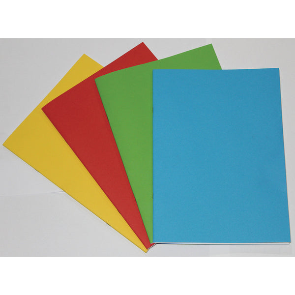 PROJECT BOOKS, 90gsm Cartridge Paper, Card Cover, A4+ (315 x 230mm), 40 pages, Green, Plain, Pack of 50