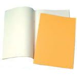 PROJECT BOOKS, 90gsm Cartridge Paper, Card Cover, A4 (297 x 210mm), 40 pages, Yellow, Plain, Pack of 50