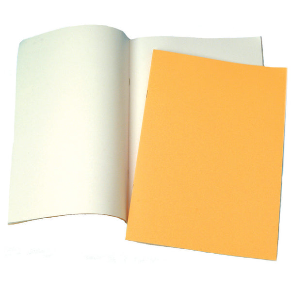 PROJECT BOOKS, 90gsm Cartridge Paper, Card Cover, A4 (297 x 210mm), 40 pages, Yellow, Plain, Pack of 50