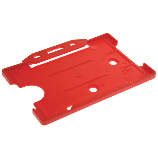 IDENTITY/ACCESS CARD HOLDERS, Single Sided, Red, Box of 50