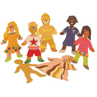 PAPER AND CARD, PAPER MULTICULTURAL BODIES, Pack of, 30
