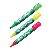 GREENLIFE HIGHLIGHTERS, Yellow, Box of, 10