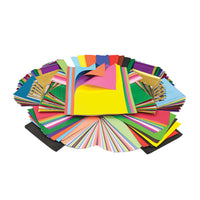 PAPER AND BOARD BULK PACK, Assorted Textured Paper & Card, Pack of 208 Sheets