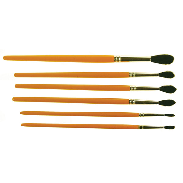 PAINT BRUSHES, Pony Hair Assorted, Class Pack, Class Pack of , 50
