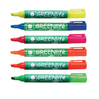 GREENLIFE HIGHLIGHTERS, Assorted, Wallet of, 6