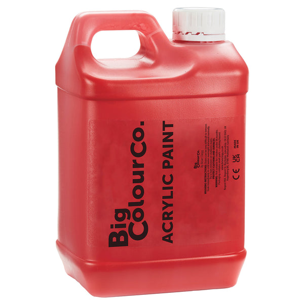 PAINT, ACRYLIC, Brian Clegg CleanART™, Large Bottles, Red, 2 litres