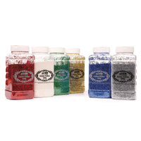 GLITTER TUBS, Assorted Colours, , Pack of 6 Tubs x 500g