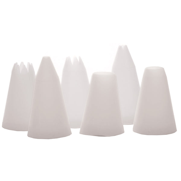 PIPING BAG NOZZLES, White Plastic, Star 17mm, Each