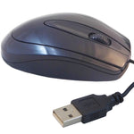 MOUSES, 3 Button Optical Scroll Mouse, USB Connection, Each