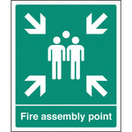 FIRE SIGNS, Fire Assembly Point, 250 x 300mm, Each