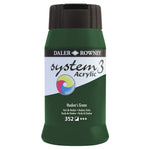 PAINT, ACRYLIC, DALER ROWNEY SYSTEM 3, Individual Colours, Hooker's Green, 500ml