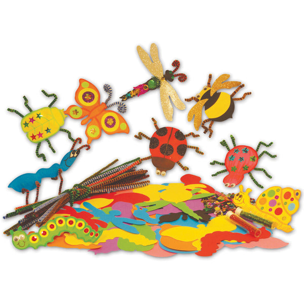 DISPLAY SHAPES, Minibeasts, Pack of 108