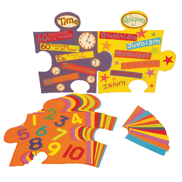 DISPLAY SHAPES, Jumbo Jigsaw Pieces, Pack of, 20