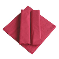 NAPKINS, PAPER, 2 Ply, 330mm Square, Burgundy, Pack of, 100