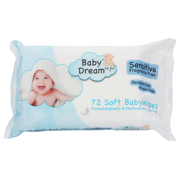 BABY WIPES, Case of, 12 packs of 72