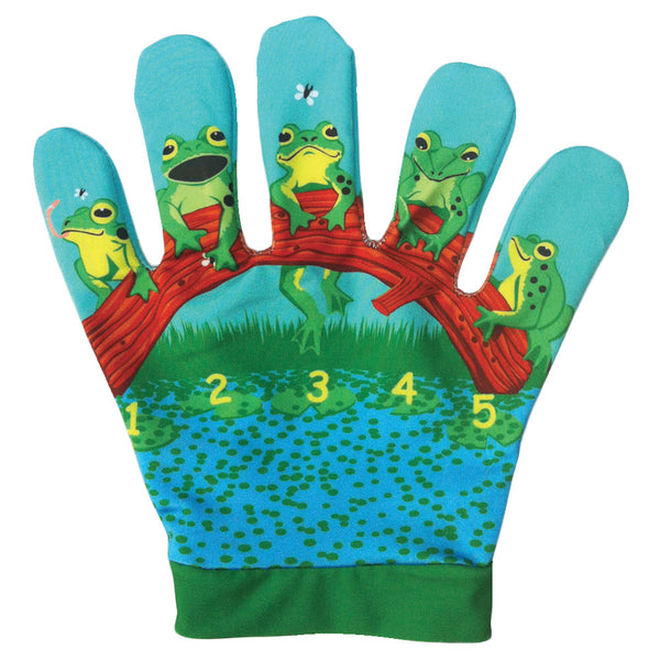FAVOURITE SONG HAND PUPPETS, Five Little Speckled Frogs, 1 Glove, Set
