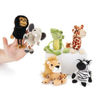 FINGER PUPPETS, African Animals, Set of 6