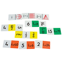 DOMINOES, Fractions, Pack of 4 x 24