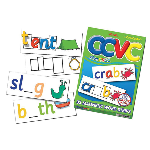 MAGNET WORD STRIPS, CCVC Consonant and Vowels, Set