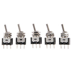 SWITCHES, Miniature Toggle, Single Pole, Pack of 5