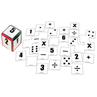 POCKETED DICE, First Play PVC Cube and Cards, 155mm, Set