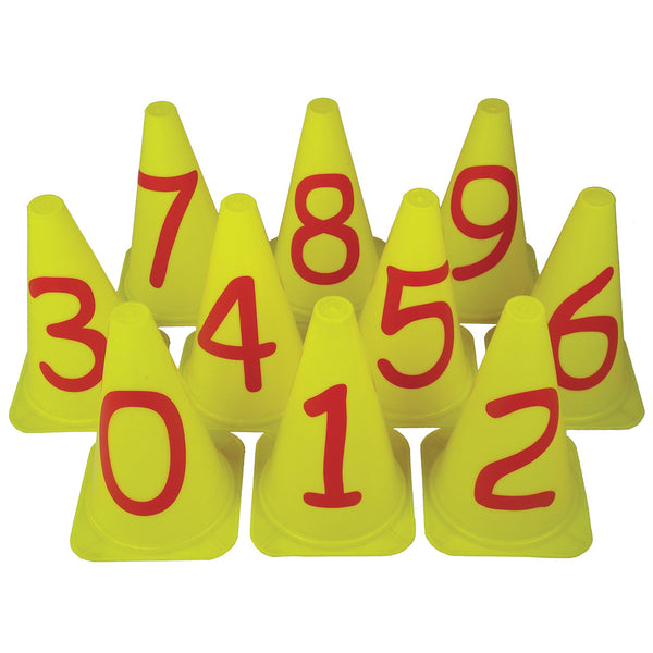 FIRST PLAY, NUMBER CONES, Set of, 10