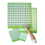 100 NUMBER SQUARES, Boards, Pupil, 240 x 210mm, Pack of, 30