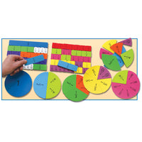 MAGNETIC FRACTION BUILDERS, Set of, 106 pieces