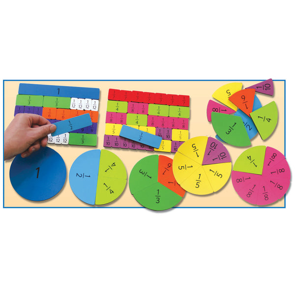 MAGNETIC FRACTION BUILDERS, Set of, 106 pieces