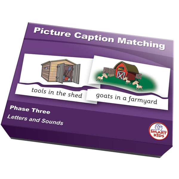 PICTURE CAPTION MATCHING PUZZLES, Phase Three, Set
