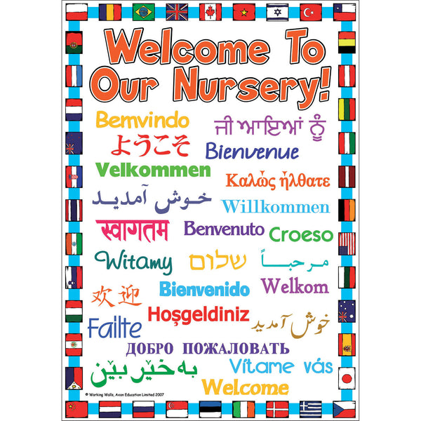 WELCOME POSTERS, 'Welcome To Our Nursery', Outdoor, 420 x 594mm (A2), Each
